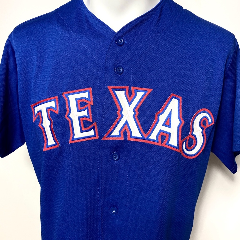 Majestic Texas Wallace #25 baseball shirt Medium - Picture 7 of 8